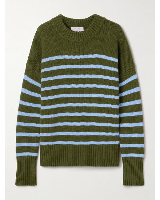 La Ligne Marin Striped Wool And Cashmere-blend Sweater