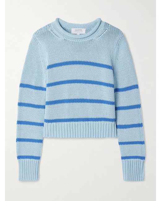 La Ligne Mini Marina Striped Wool And Cashmere-blend Sweater