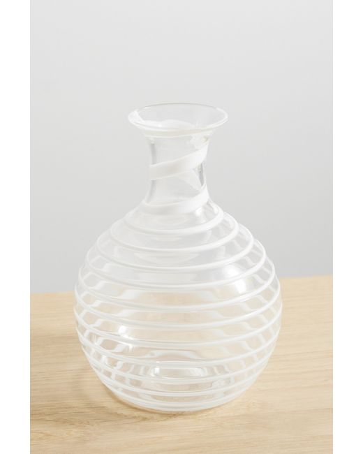 Yali Glass A Filo Striped Glass Carafe