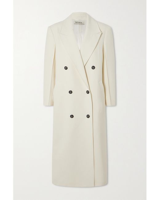 Róhe Oversized Double-breasted Woven Coat