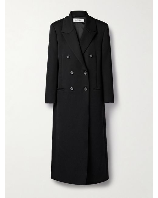 Róhe Double-breasted Wool-twill Coat