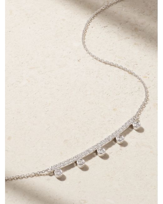 De Beers Jewellers Dewdrop 18-karat White Diamond Necklace