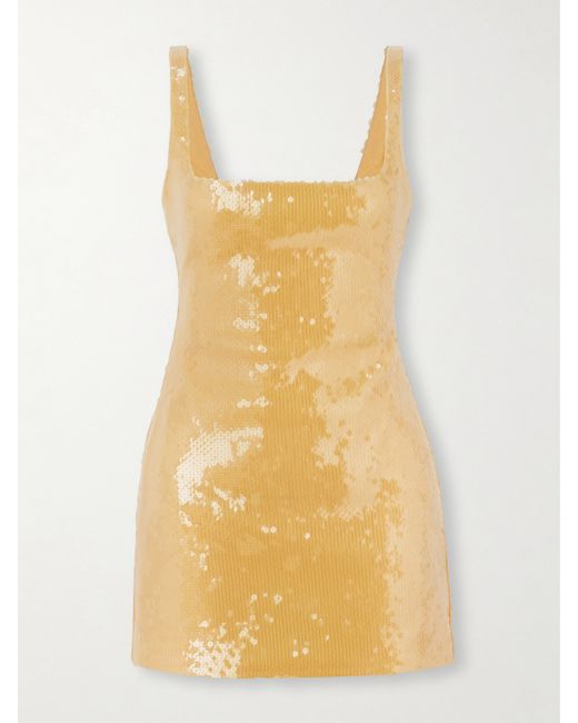 16Arlington Sior Sequined Tulle Mini Dress