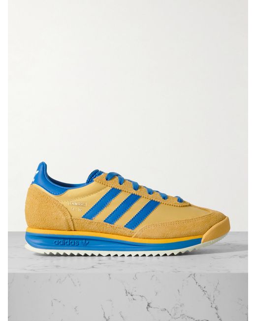 Adidas Originals Sl 72 Rs Leather And Suede-trimmed Mesh Sneakers