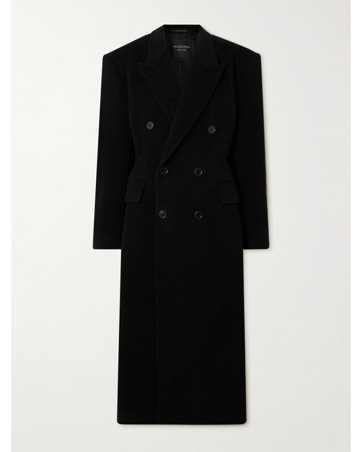 Balenciaga Double-breasted Oversized Cashmere And Wool-blend Coat