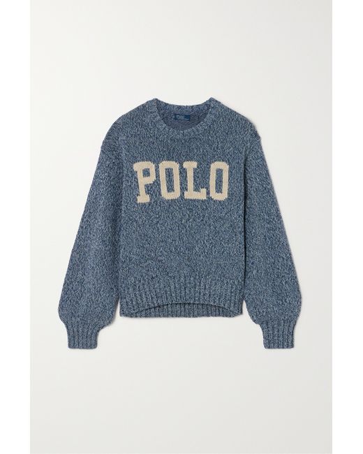 Polo Ralph Lauren Intarsia Cotton-blend Sweater