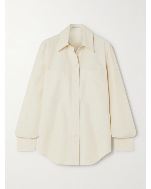 Stella McCartney Net Sustain Organic Cotton-blend Poplin Shirt