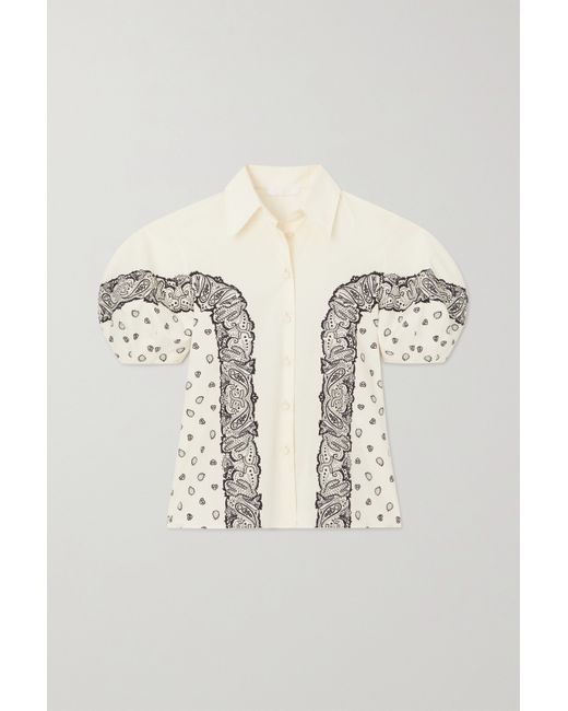 Chloé Paisley-print Cotton-poplin Shirt