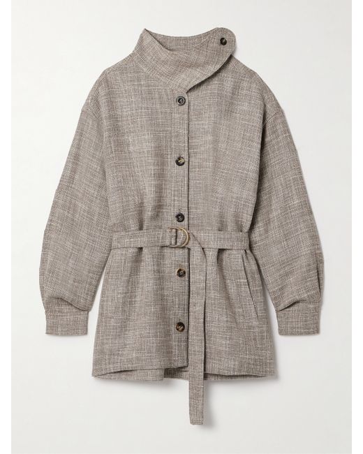 Loro Piana Belted Wool-blend Jacket