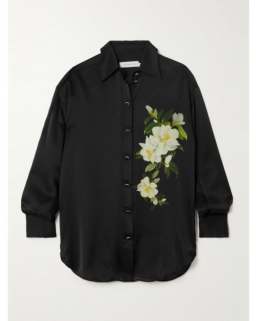 Zimmermann Harmony Floral-print Silk Shirt