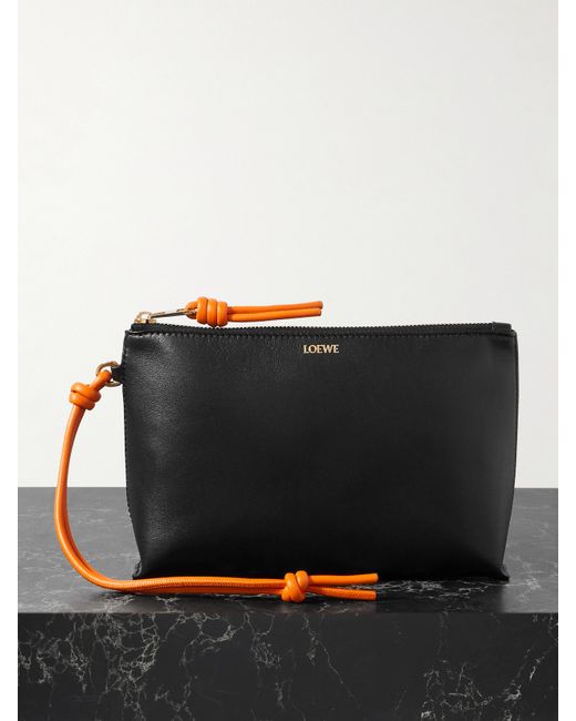 Loewe T-knot Leather Pouch