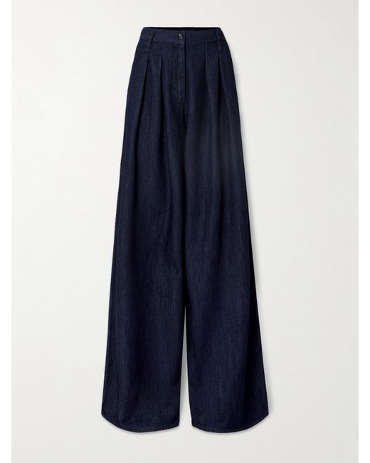 Dries Van Noten Pleated Low-rise Jeans