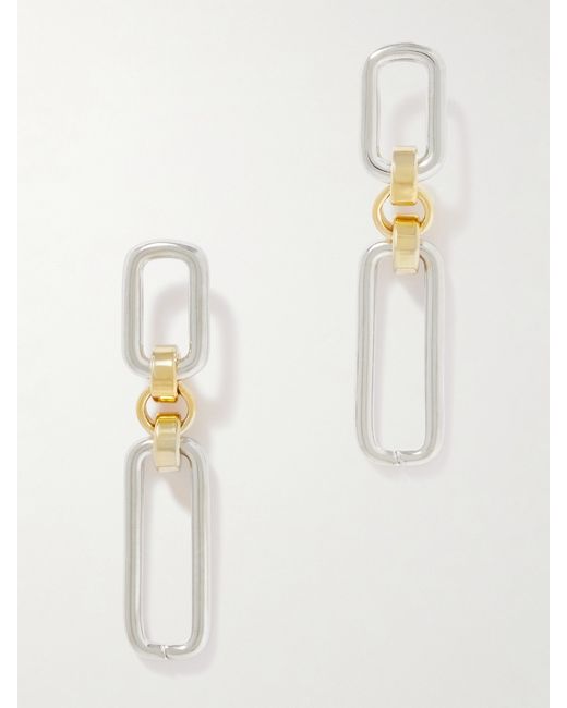 Laura Lombardi Stanza Recycled Platinum And plated Earrings
