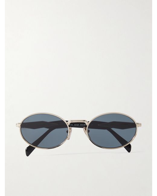Prada Oval-frame Acetate And tone Sunglasses