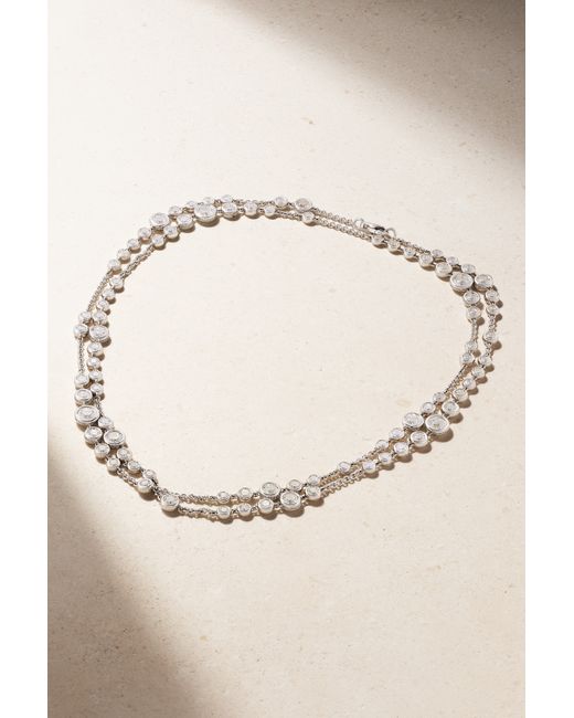 David Morris 18-karat White Diamond Necklace