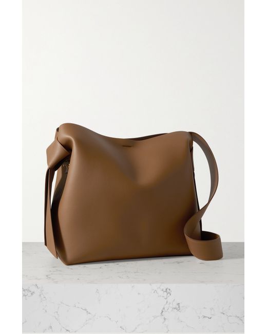 Acne Studios Musubi Midi Knotted Leather Shoulder Bag