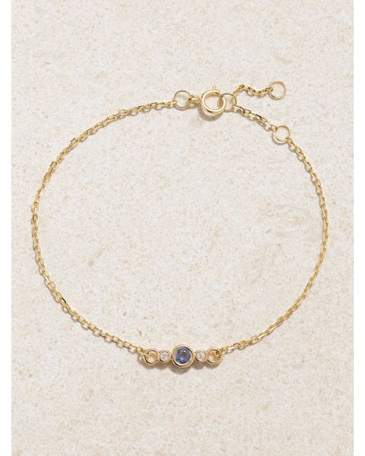 Stone And Strand 14-karat Sapphire And Diamond Bracelet
