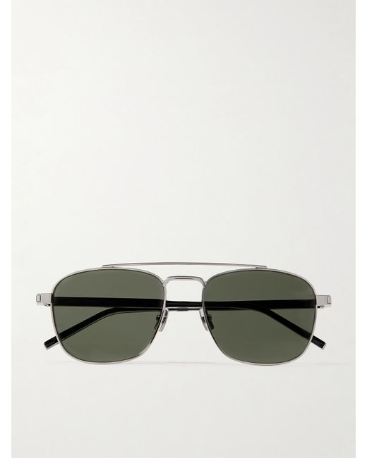Saint Laurent Aviator-style Acetate And tone Sunglasses