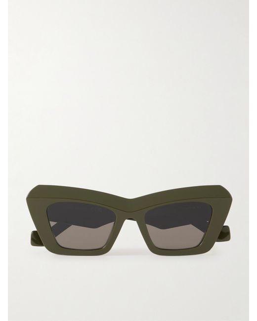 Loewe Oversized Cat-eye Acetate Sunglasses Army