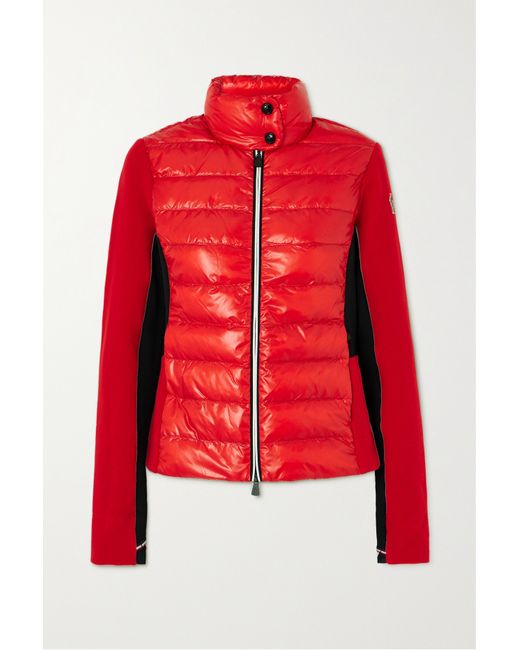 Moncler Grenoble Quilted Shell And Stretch-jersey Down Ski Jacket