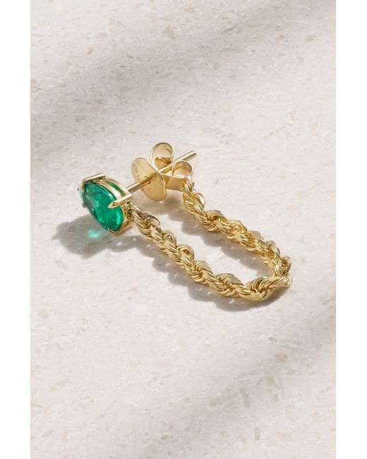 Anita Ko 18-karat Emerald Single Earring