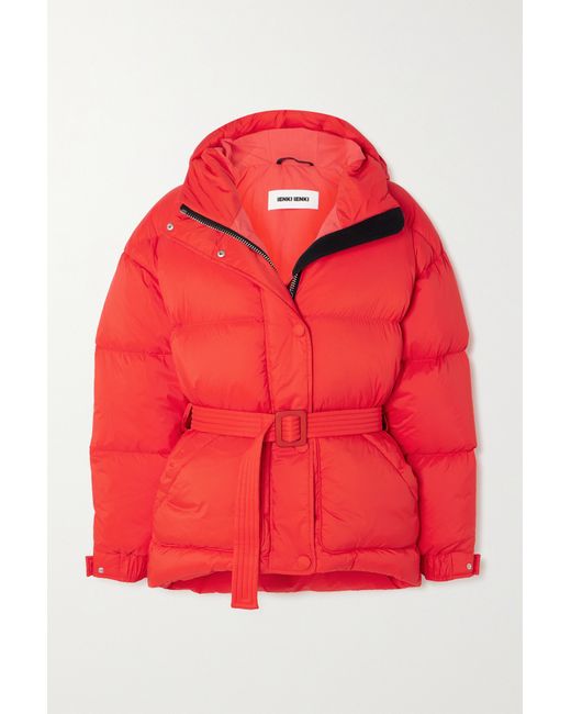 Ienki Ienki Michlin Hooded Belted Quilted Shell Down Jacket