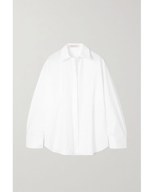 Valentino Garavani Oversized Cotton-poplin Shirt