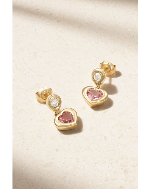 Marlo Laz 14-karat Tourmaline And Diamond Earrings