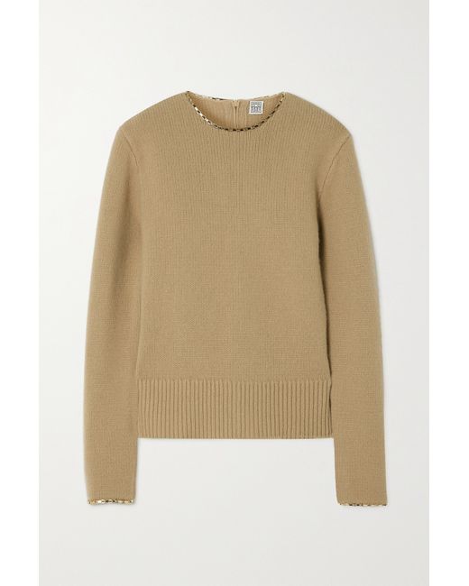 Totême Chain-embellished Wool And Cashmere-blend Sweater