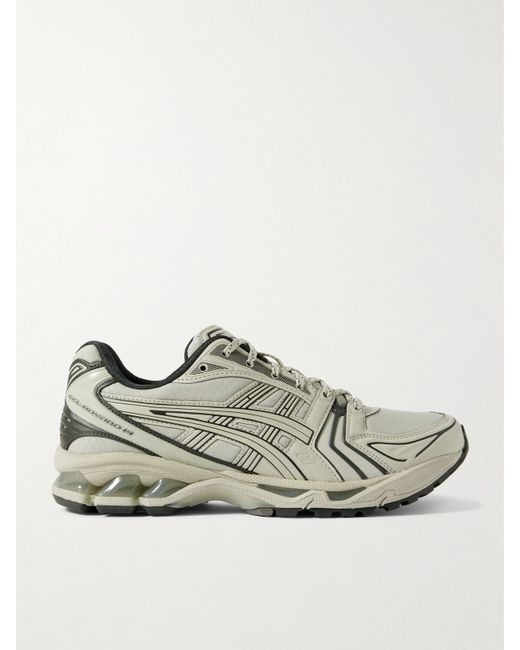 Asics Gel-kayano 14 Rubber-trimmed Canvas And Faux Leather Sneakers
