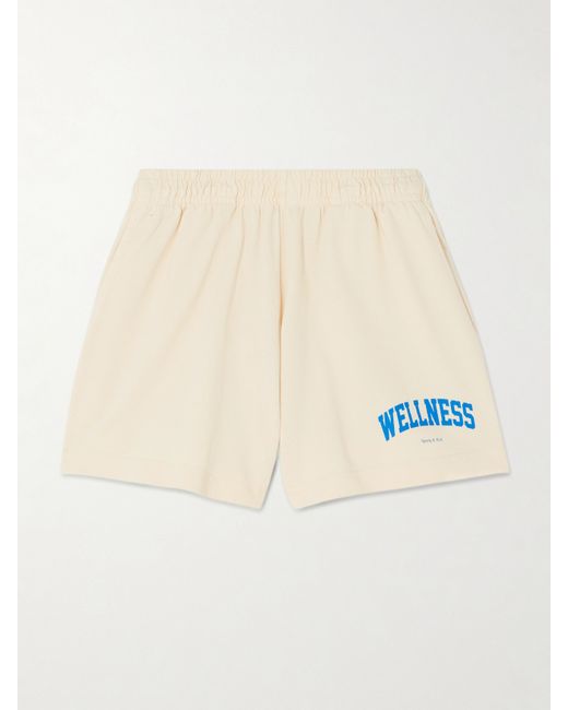 Sporty & Rich Wellness Ivy Printed Cotton-jersey Shorts
