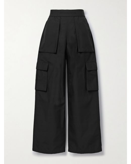 Alexander Wang Cotton-blend Ripstop Wide-leg Cargo Pants