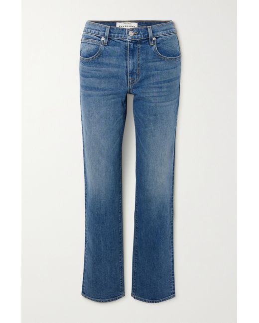 Slvrlake Net Sustain Remy Organic Low-rise Straight-leg Jeans Mid denim