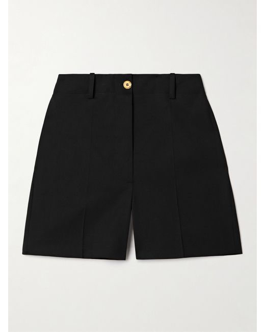 Patou Wool-blend Twill Shorts