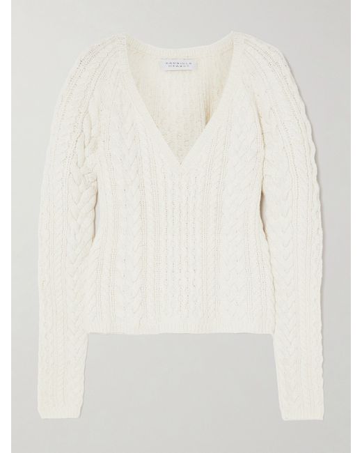 Gabriela Hearst Arwel Cable-knit Cashmere Sweater