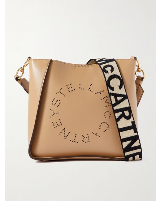 Stella McCartney Perforated Vegetarian Leather Shoulder Bag