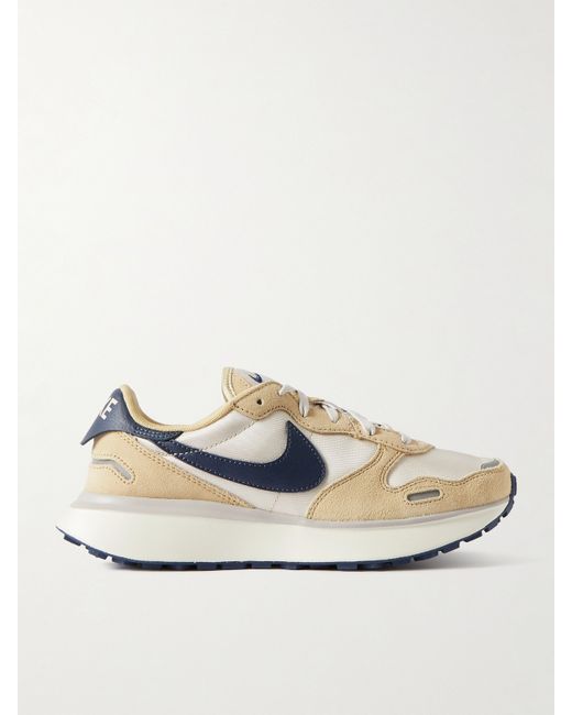 Nike Phoenix Waffle Suede And Leather-trimmed Canvas Sneakers