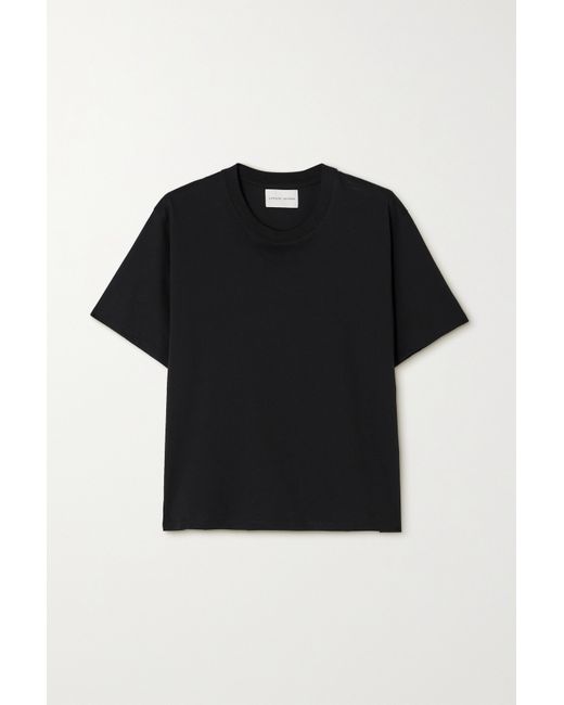 Loulou Studio Net Sustain Telanto Embroidered Organic Supima Cotton-jersey T-shirt