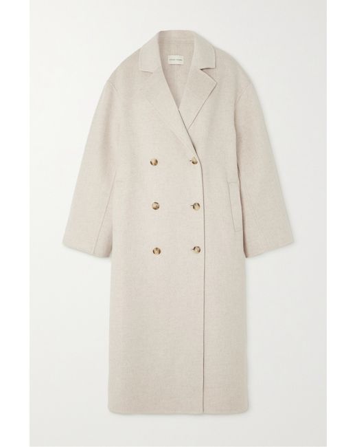 Loulou Studio Borneo Double-breasted Wool And Cashmere-blend Coat