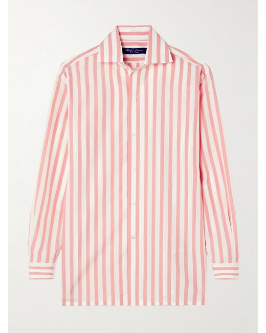 Ralph Lauren Collection Capri Striped Cotton-poplin Shirt