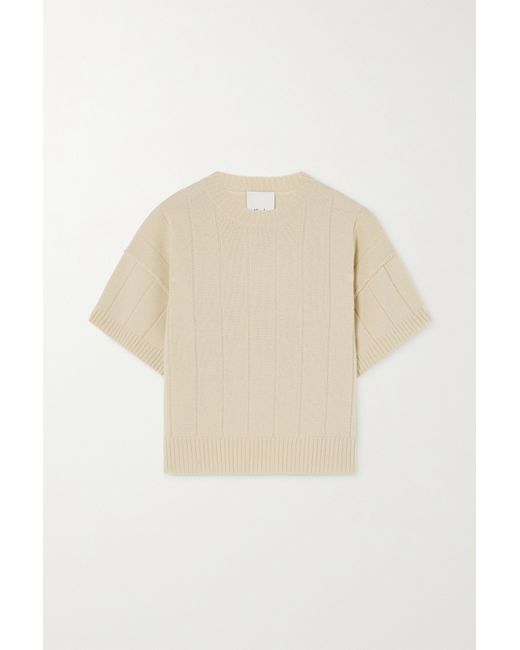 Allude Ribbed Wool And Cashmere-blend Sweater