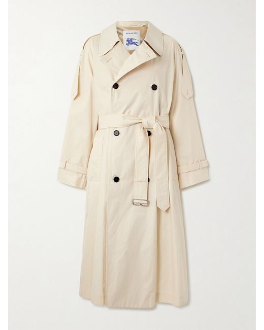 Burberry Belted Cotton-gabardine Trench Coat