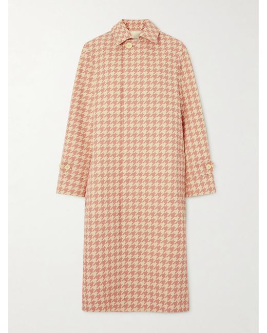 Burberry Houndstooth Twill Trench Coat