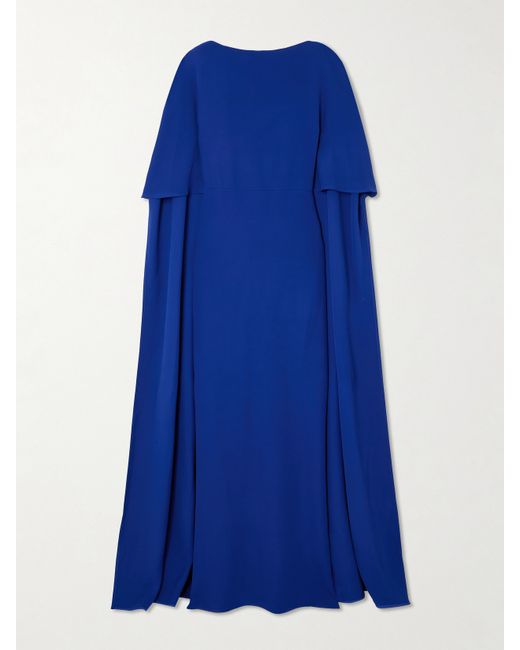 Valentino Garavani Cape-effect Silk-crepe Gown