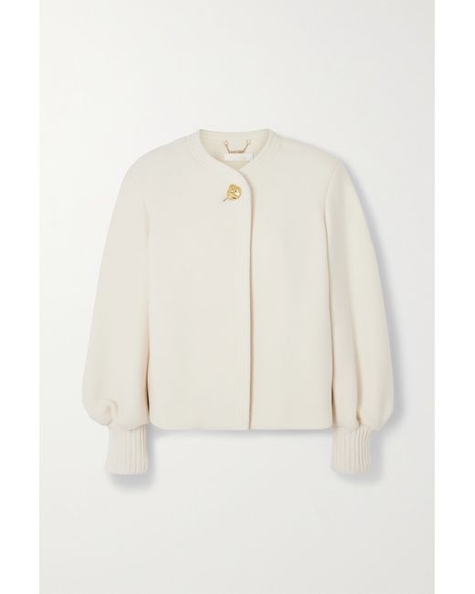 Chloé Embellished Wool-blend Jacket