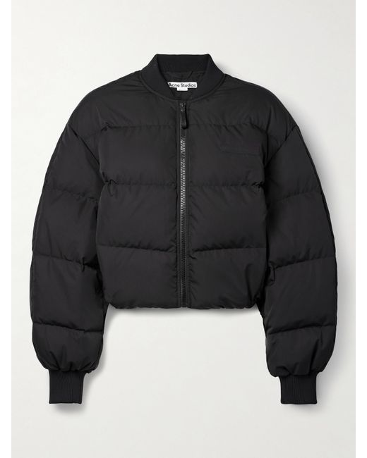 Acne Studios Cropped Quilted Shell Down Jacket