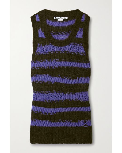 Acne Studios Striped Knitted Vest