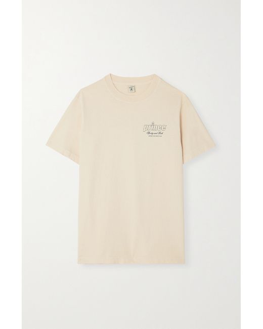 Sporty & Rich Prince Printed Cotton-jersey T-shirt