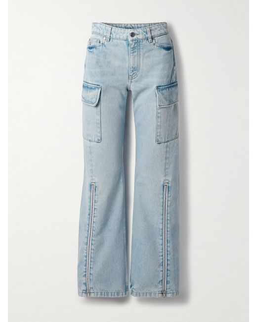 Stella McCartney Net Sustain High-rise Straight-leg Organic Jeans