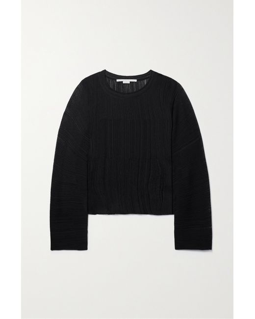 Stella McCartney Net Sustain Ribbed-knit Sweater